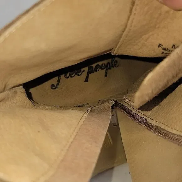 Free People Dylan Lace-Up Suede Leather Women's Boots
